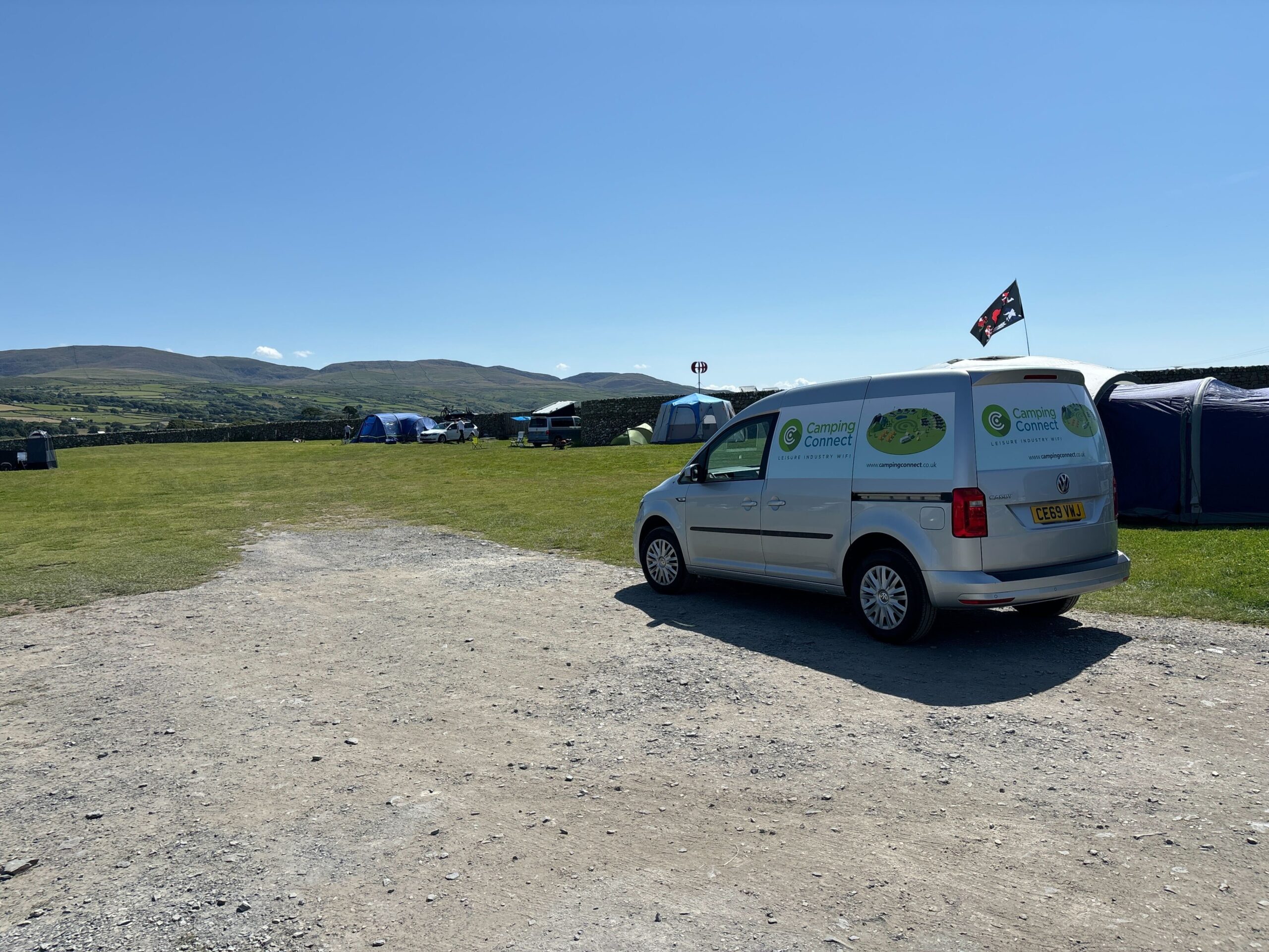 Camping Connect team at a camping, glamping and touring site