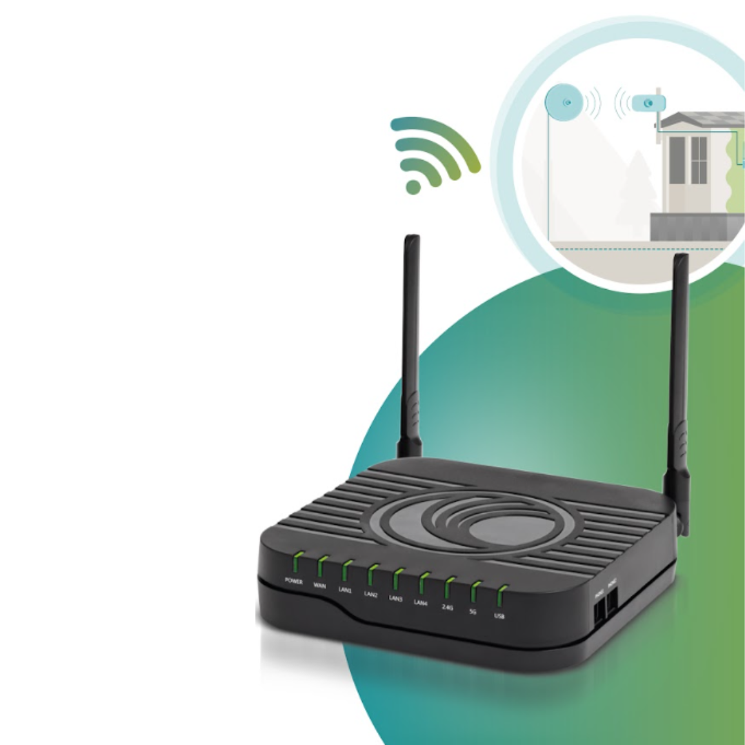 Direct In Van WiFi with dedicated router for holiday homes, caravans and lodges